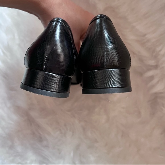 SALVATORE FERRAGAMO Gancini Logo Pebbled Leather Loafers - Picture 10 of 13